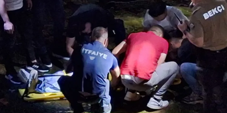 Özçekim yapmak isterken dereye düştü