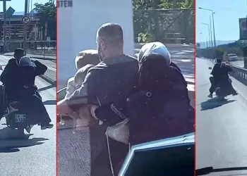 Bursa’da aile boyu tehlikeli yolculuk pes dedirtti