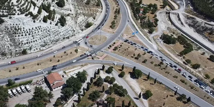Burdur’da trafik yoğunluğu