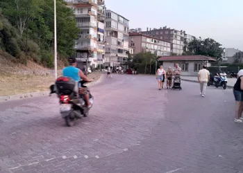 Sahilde motosiklet işgali