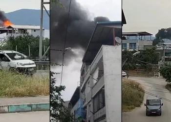 Bursa’da evin çatısı alevlere teslim oldu