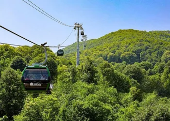 Karnesini alan teleferiğe koştu
