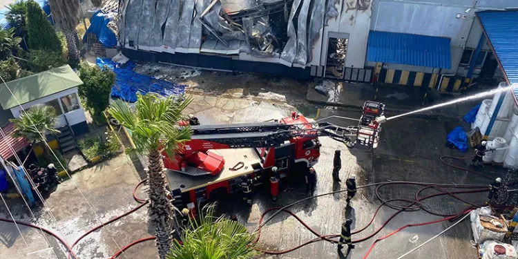 Samsun’daki fabrika yangını kontrol altına alındı
