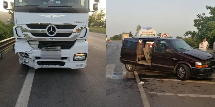 Konya’da tır otomobile çarptı: 2 yaralı