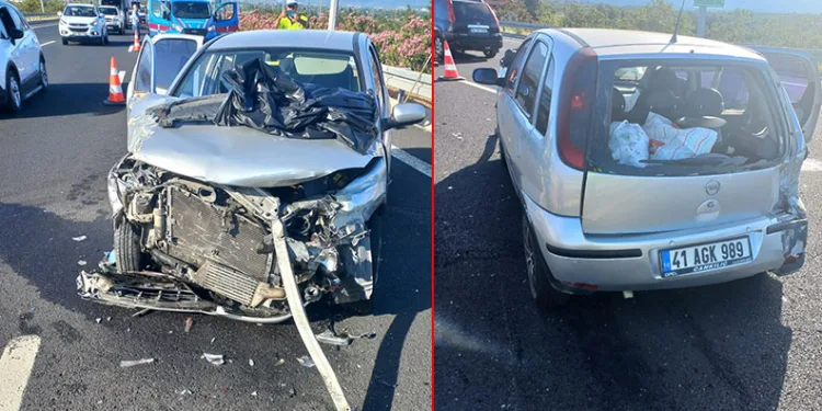Bursa’da otomobil kamyona arkadan çarptı: 2 yaralı
