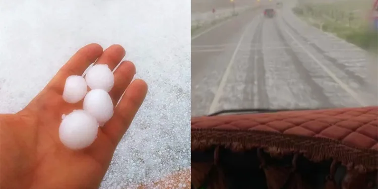 Yozgat’ta dolu etkili oldu