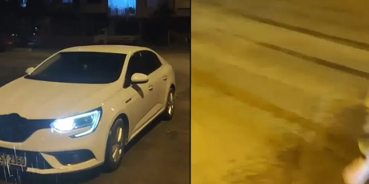15 metrekarelik alana yağan yağmur şaşırttı