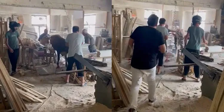 Sahibinin elinden kaçarak,  sanayiyi birbirine kattı