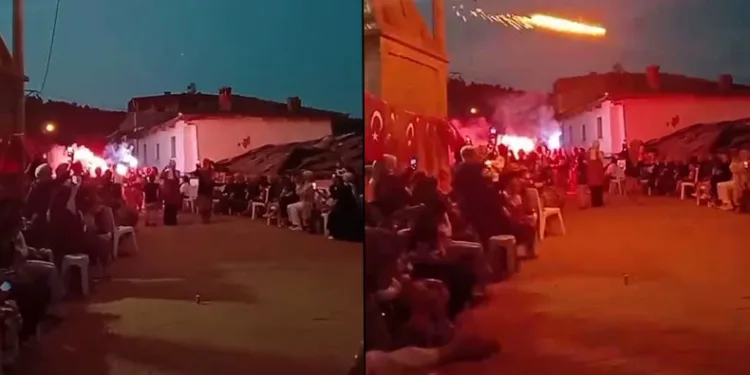 İnegöl’deki şenlikte havai fişek kadınların arasında patladı