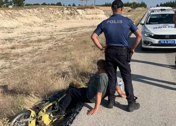 Ambulans gelene kadar destek oldu