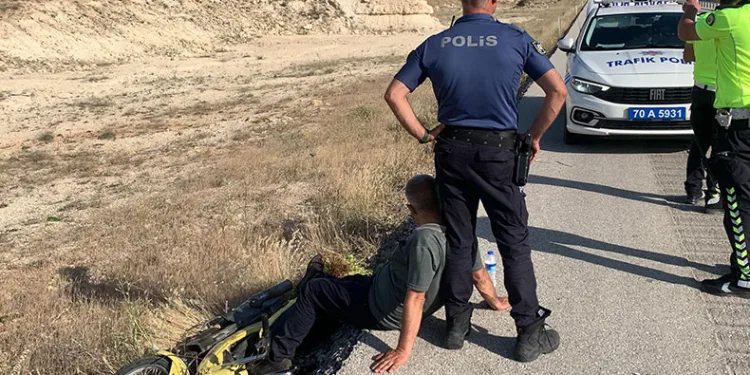 Ambulans gelene kadar destek oldu
