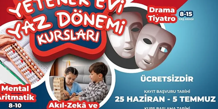 Emek Yetenek Evi’nde yaz dönemi kursları başlıyor