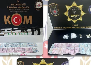 Elazığ’da uyuşturucu tacirlerine operasyon