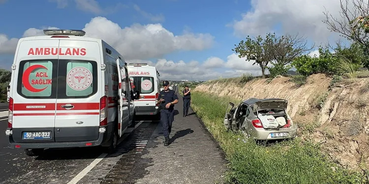 Sınava giderken kaza geçirdi