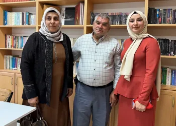 Kütüphane açılışında şehit eşi duygusal anlar yaşandı