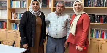 Kütüphane açılışında şehit eşi duygusal anlar yaşandı