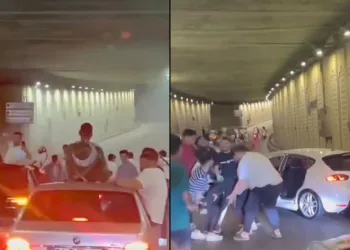 Asker eğlencesi için tüneli kapattılar