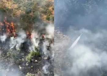Kağıthane’de otluk alanda yangın