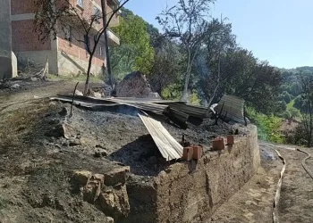 Sinop’ta 2 ev, 2 ambar ve 1 çatı alevlere teslim oldu