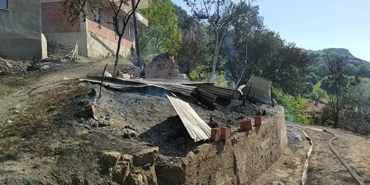 Sinop’ta 2 ev, 2 ambar ve 1 çatı alevlere teslim oldu