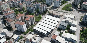 Bağlaraltı Pazar Alanı’nda son rötuşlar
