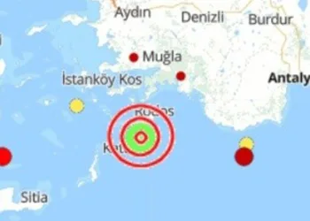 Marmaris açıklarında 4.7 büyüklüğünde deprem