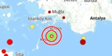 Marmaris açıklarında 4.7 büyüklüğünde deprem