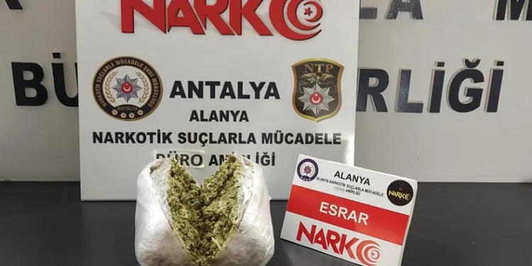 Alanya’da narkotik operasyonu