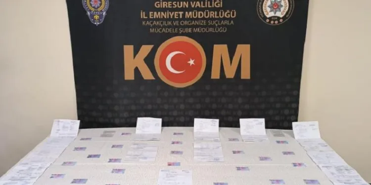 Giresun’da sahte ehliyet operasyonu