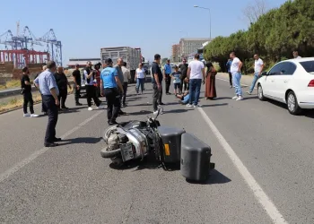 Tekirdağ’da motosiklet kazası
