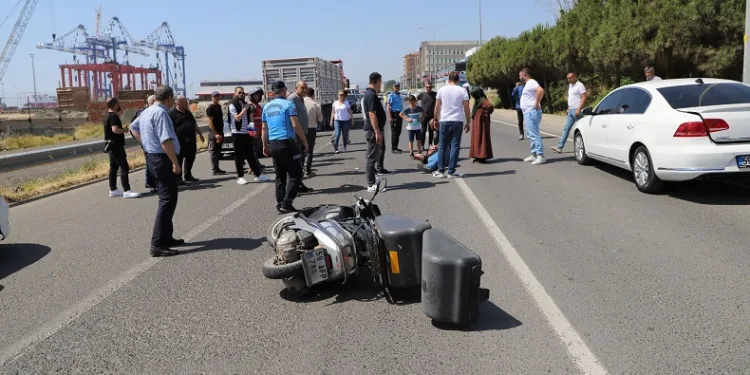 Tekirdağ’da motosiklet kazası