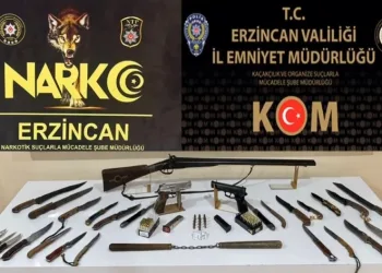 Erzincan’da 8 adrese eş zamanlı operasyon