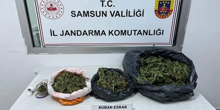Çarşamba’da 2,8 kilo kubar esrar ele geçirildi: 1 gözaltı