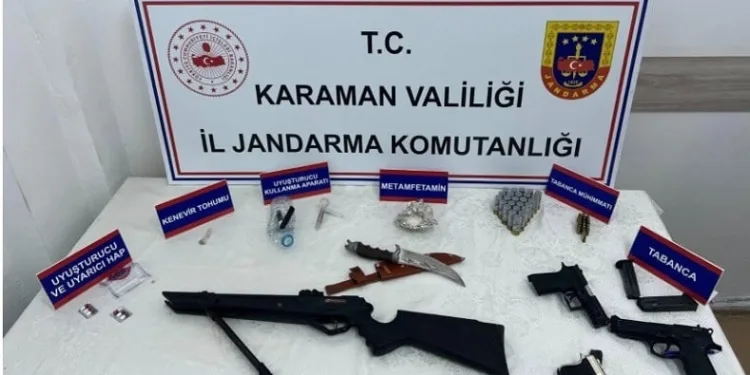 Uyuşturucu ve ruhsatsız silah operasyonu