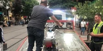 Araç trafiğine kapalı alana giren 32 motosiklete işlem yapıldı