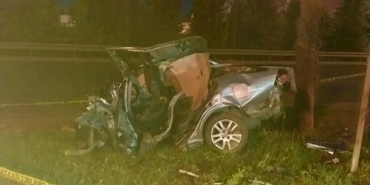 Otomobil ikiye bölündü, feci kazada sürücü hayatını kaybetti