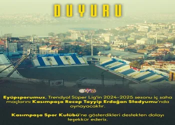 Eyüpspor, Süper Lig maçlarını Kasımpaşa Stadyumu’nda oynayacak