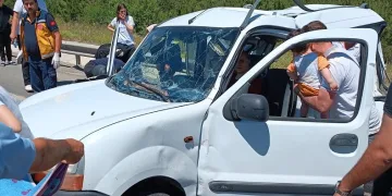 1’i ağır 6 kişinin yaralandığı kazanın güvenlik kamerası ortaya çıktı