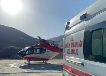 18 yaşındaki genç için helikopter havalandı