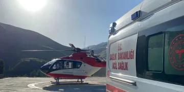 18 yaşındaki genç için helikopter havalandı