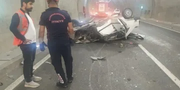 Kahramanmaraş’ta otomobil takla attı: 2 yaralı