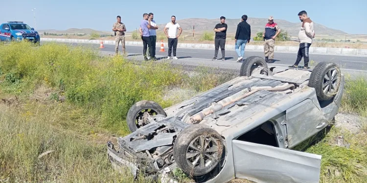 Otomobil takla attı: 1 yaralı