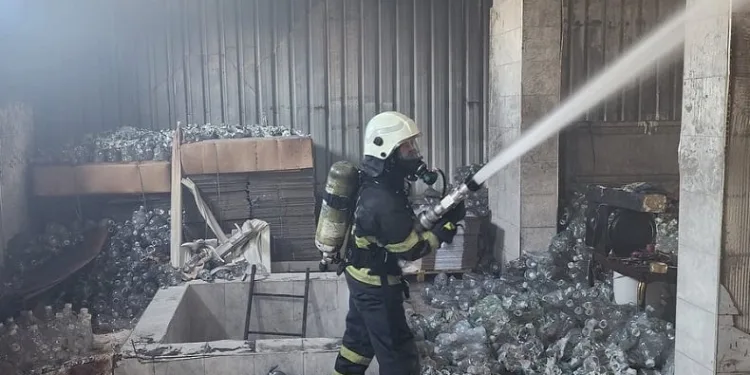 Antakya’da iş yerinde korkutan yangın
