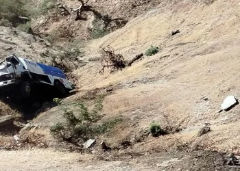 Kamyonet 200 metrelik uçuruma yuvarlandı, sürücü ölümden döndü