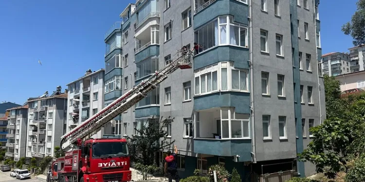 Sinop’ta korkutan yangın