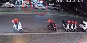 Diyarbakır’da yol kenarında bekleyen vatandaş ölümden kıl payı kurtuldu