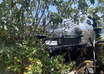 Manisa’da korkutan yangın