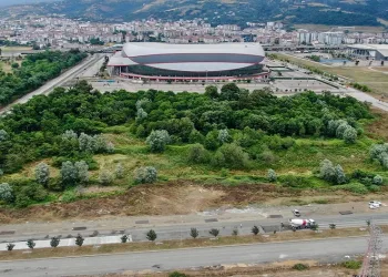 Samsunspor stadı yol düzenleme çalışmaları başladı