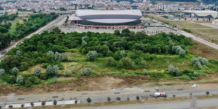 Samsunspor stadı yol düzenleme çalışmaları başladı