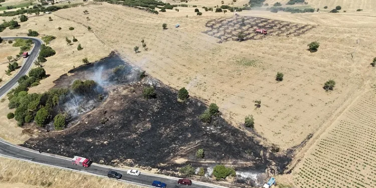 Kula’da korkutan yangın